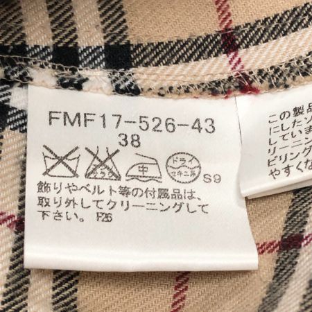  BURBERRY LONDON バーバリーロンドン レディース ワンピース サイズ38 ベージュ チェック リボンつき