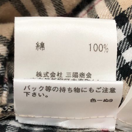  BURBERRY LONDON バーバリーロンドン レディース ワンピース サイズ38 ベージュ チェック リボンつき