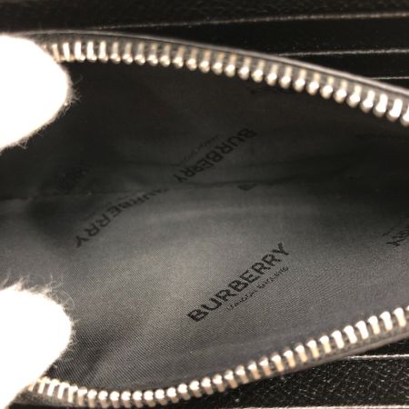  BURBERRY バーバリー メンズ ラウンドファスナー長財布 8062696 ブラック