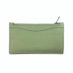 〇〇 COACH コーチ ジップ カードケース C3787 イエロー Bランク