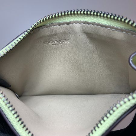  COACH コーチ ジップ カードケース C3787 イエロー