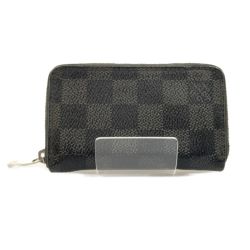 〇〇 LOUIS VUITTON ルイヴィトン ダミエ グラフィット ジッピー コインパース コインケース M63076 ブラック Bランク