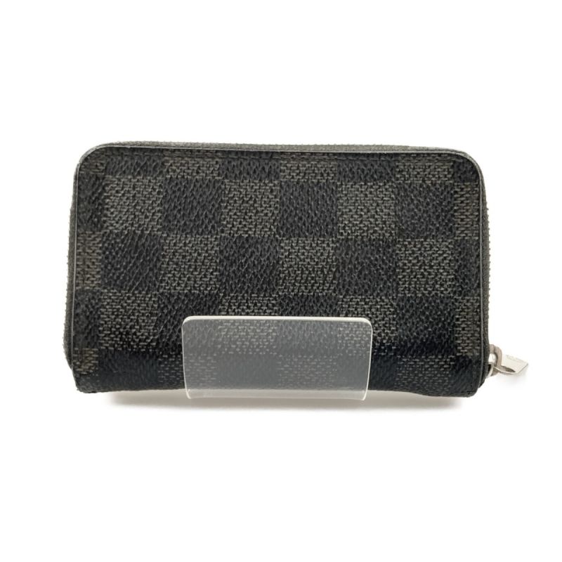 中古】 LOUIS VUITTON ルイヴィトン ダミエ グラフィット ジッピー ...