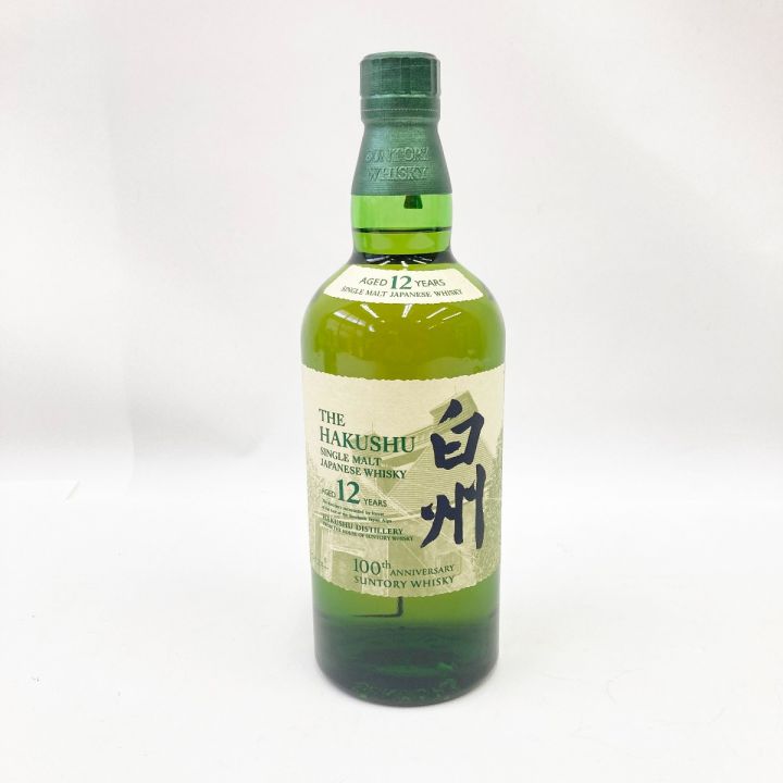 北海道内限定発送】 HAKUSHU 白州/サントリー 白州 100周年記念 蒸溜所ラベル SINGLE MALT シングル モルト 700ml 43度  ウイスキー 未開栓｜中古｜なんでもリサイクルビッグバン