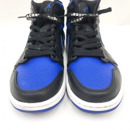  NIKE ナイキ AIR JORDAN 1 MID スニーカー 26.5cm 554724-068 ブルー×ブラック