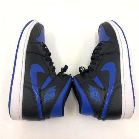  NIKE ナイキ AIR JORDAN 1 MID スニーカー 26.5cm 554724-068 ブルー×ブラック
