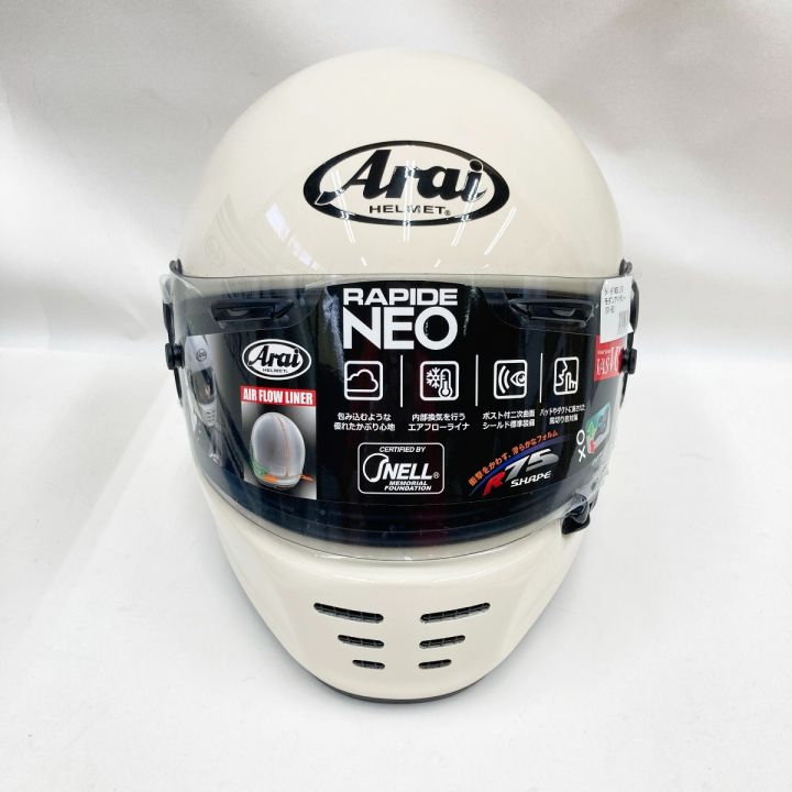 中古】 Arai アライ ヘルメット ラパイドネオ LTD 61/62cm ホワイト 未 ...