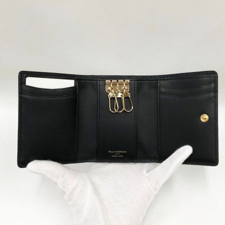  PELLE MORBIDA メンズ キーケース付きミニウォレット PMO-BNBA322 ブラック
