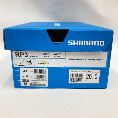  SHIMANO シマノ ビンディングシューズ SIZE 26cm SH-RP301W 未使用品