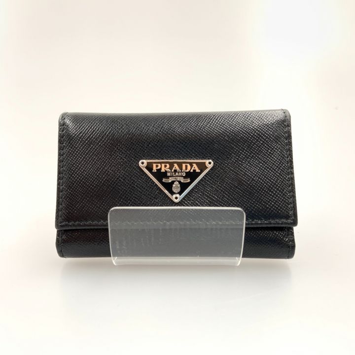 PRADA プラダ サフィアーノ 6連 キーケース M222A ブラック｜中古｜なんでもリサイクルビッグバン