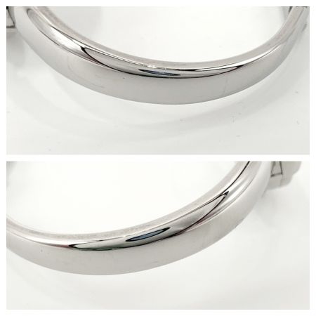  GUCCI グッチ GG柄 シェル 文字盤 バングルウォッチ 腕柄時計 1400L シルバー x ホワイト