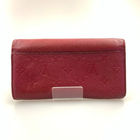  LOUIS VUITTON ルイヴィトン モノグラム アンプラント ポルトフォイユ サラ 二つ折り財布  M62213