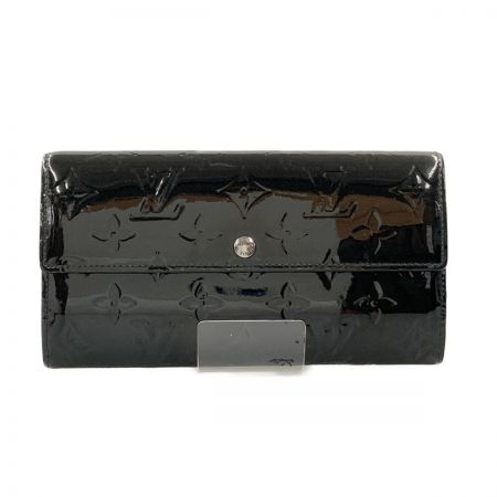  LOUIS VUITTON ルイヴィトン モノグラム ヴェルニ ポルトフォイユ サラ ノワール 二つ折り長財布  M93524 ブラック