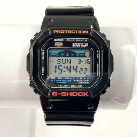  CASIO カシオ GショックG-LIDE ジーライド ソーラー電波クォーツ  GWX-5600 ブラック メタルレザー付き