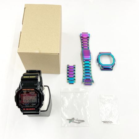  CASIO カシオ GショックG-LIDE ジーライド ソーラー電波クォーツ  GWX-5600 ブラック メタルレザー付き