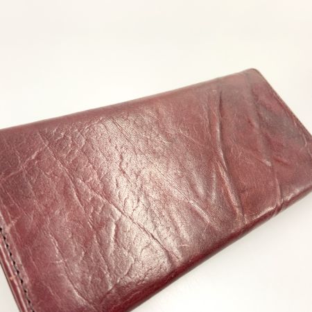  PATRICK COX パトリックコックス 長財布 ワインレッド x ゴールド