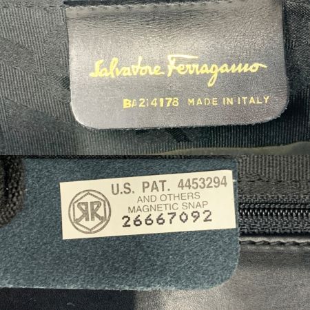  Salvatore Ferragamo サルヴァトーレフェラガモ ヴァラリボン 2Wayバッグ ハンドバッグ BA-214178 ブラック