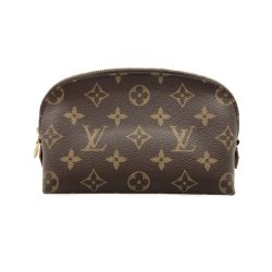 〇〇 LOUIS VUITTON ルイヴィトン モノグラム ポシェット コスメティック 化粧ポーチ M47515 ブラウン Aランク