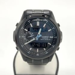 〇〇 CASIO カシオ LINEAGE リニエージ ソーラー 電波 腕時計 LCW-M300 ブラック Aランク