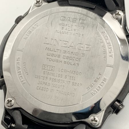  CASIO カシオ LINEAGE リニエージ ソーラー 電波 腕時計 LCW-M300 ブラック