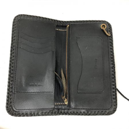  Atease メンズ 長財布 別注オルテガラグウォレット チャコールブラック