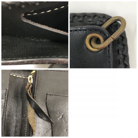  Atease メンズ 長財布 別注オルテガラグウォレット チャコールブラック