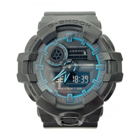  CASIO カシオ G-SHOCK ジーショック クォーツ腕時計 GA700SE ブラック x ブルー