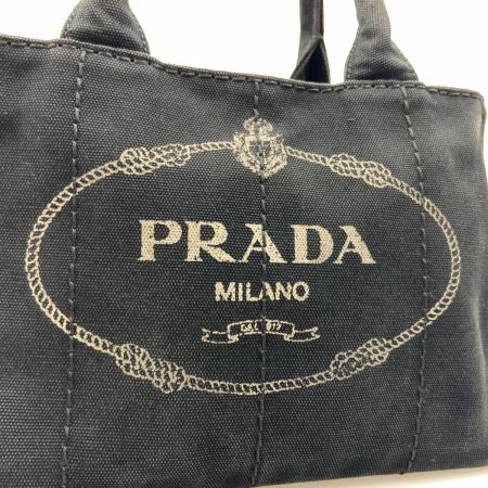  PRADA プラダ ミニカナパ ハンドバッグ ブラック