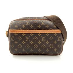 〇〇 LOUIS VUITTON ルイヴィトン モノグラム リポーターPM ショルダーバッグ M45254 ブラウン Bランク