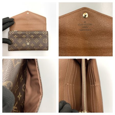  LOUIS VUITTON ルイヴィトン モノグラム ポルトフォイユ サラ 二つ折り長財布 M60531 ブラウン