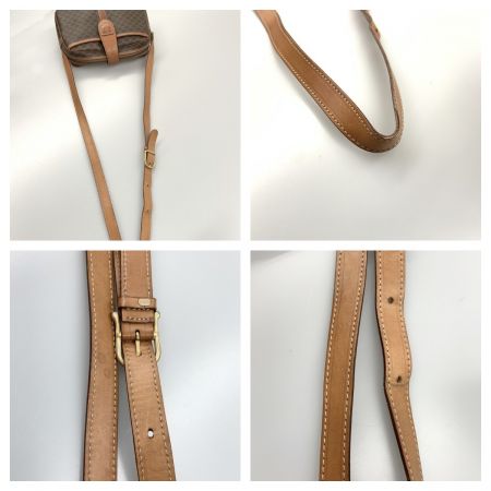  CELINE セリーヌ マカダム柄 ショルダーバッグ ブラウン