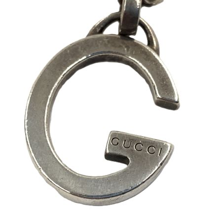  GUCCI グッチ Gロゴ チェーン ペンダントネックレス Ag925 シルバー925 18.6g シルバー