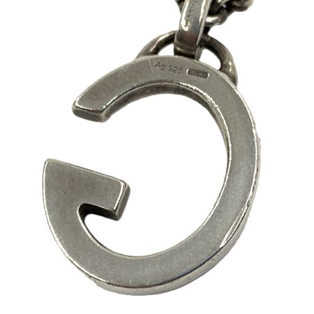  GUCCI グッチ Gロゴ チェーン ペンダントネックレス Ag925 シルバー925 18.6g シルバー
