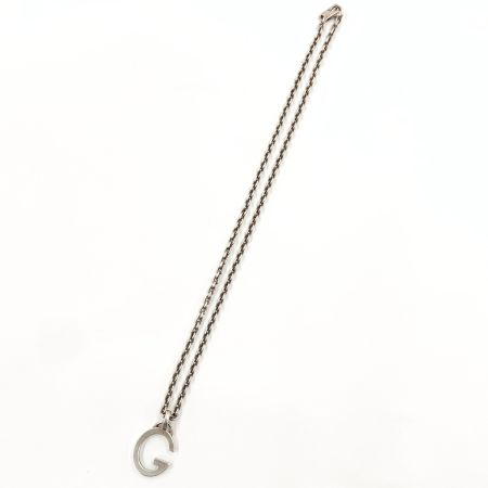  GUCCI グッチ Gロゴ チェーン ペンダントネックレス Ag925 シルバー925 18.6g シルバー