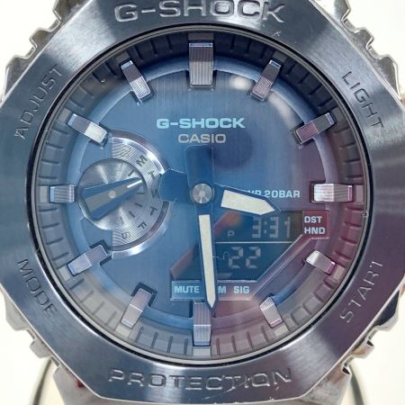  CASIO カシオ Gショック アナログデジタル 2100シリーズ クォーツ 腕時計 GM-2100N ブルー