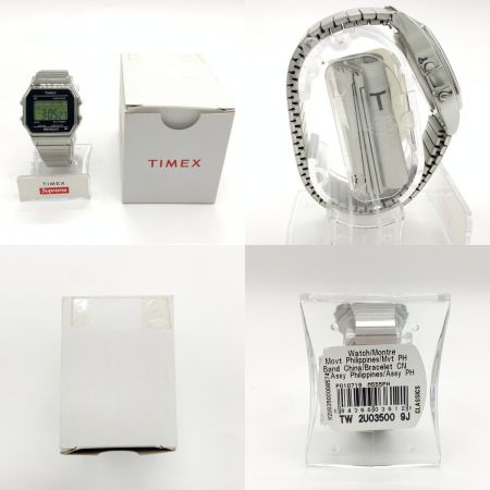  TIMEX タイメックス Supreme シュプリーム コラボ 腕時計 TW2U03500 シルバー