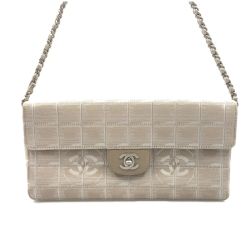 〇〇 CHANEL シャネル ニュートラベルライン チェーン ショルダーバッグ A15316 ホワイト Bランク