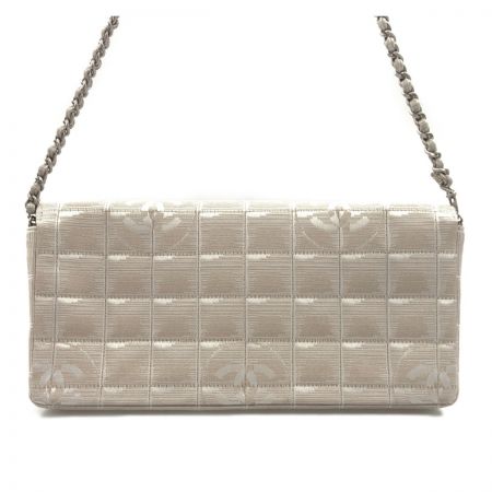  CHANEL シャネル ニュートラベルライン チェーン ショルダーバッグ A15316 ホワイト