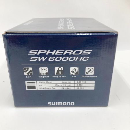  SHIMANO シマノ 21 スフェロス SW6000HG  043634 リール スピニングリール