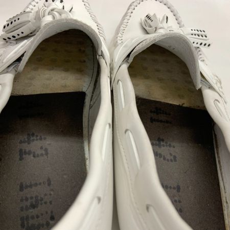  JIMMY CHOO ジミーチュウ タッセル スリッポン ローファー シューズ ホワイト