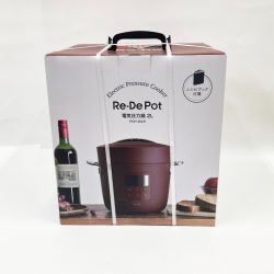 〇〇 Re・De Pot 電気圧力鍋 2L PCH-20LR 未開封品  Sランク