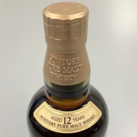 【北海道内限定発送】 YAMAZAKI 山崎/サントリー ピュアモルトウィスキー 山崎 12年 未開栓