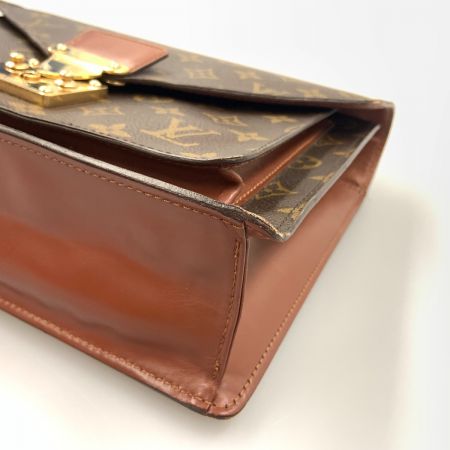  LOUIS VUITTON ルイヴィトン モノグラム モンソー セカンドバッグ M51185 ブラウン
