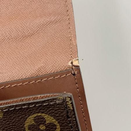  LOUIS VUITTON ルイヴィトン モノグラム モンソー セカンドバッグ M51185 ブラウン