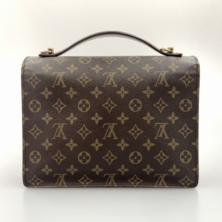 LOUIS VUITTON ルイヴィトン モノグラム モンソー セカンドバッグ M51185 ブラウン｜中古｜なんでもリサイクルビッグバン