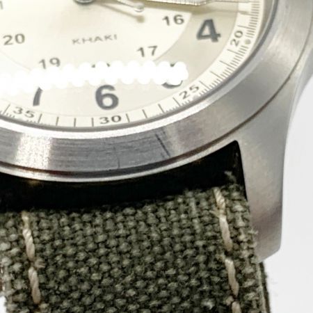  HAMILTON ハミルトン カーキ キング  メンズ クォーツ 腕時計 H644510 グリーン x カーキ