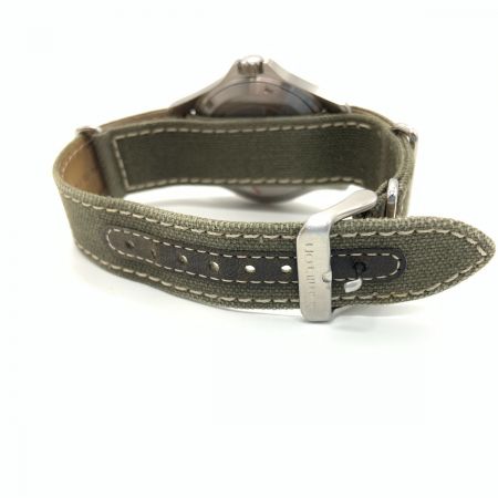  HAMILTON ハミルトン カーキ キング  メンズ クォーツ 腕時計 H644510 グリーン x カーキ