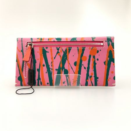  BURBERRY バーバリー 長財布 ショッキングピンク