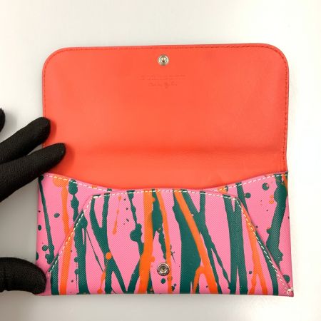  BURBERRY バーバリー 長財布 ショッキングピンク