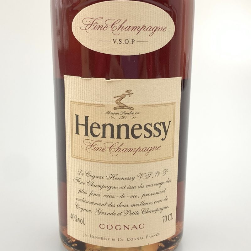 中古】 Hennessy ヘネシー V.S.O.P Fine Champagne 700ml 40度 ...